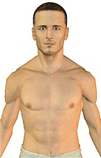Draws scapula forward and downward.